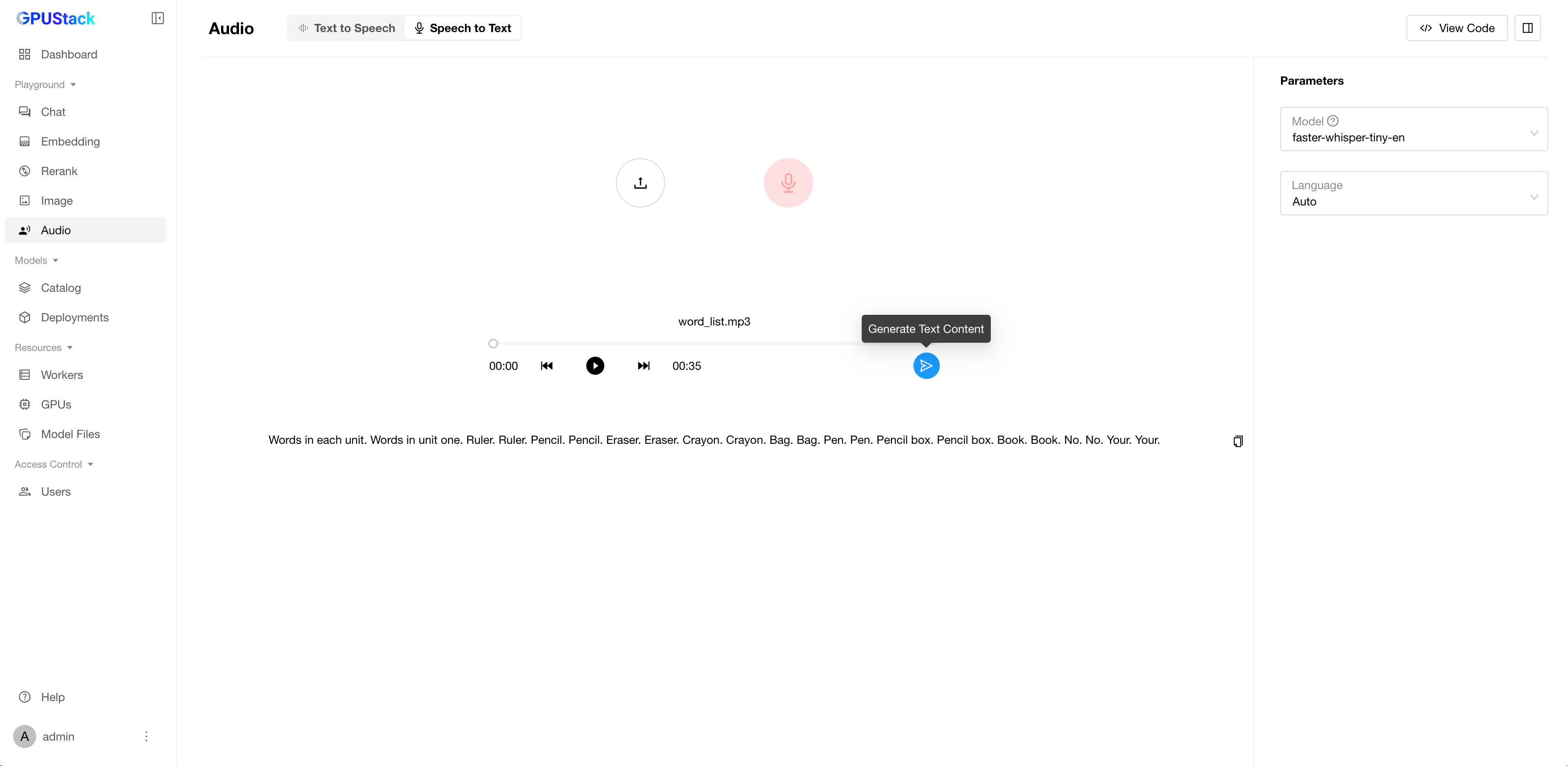 speech-to-text