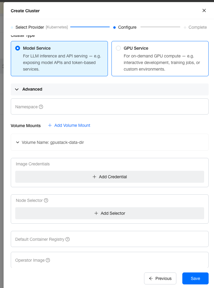 Kubernetes 集群配置选项