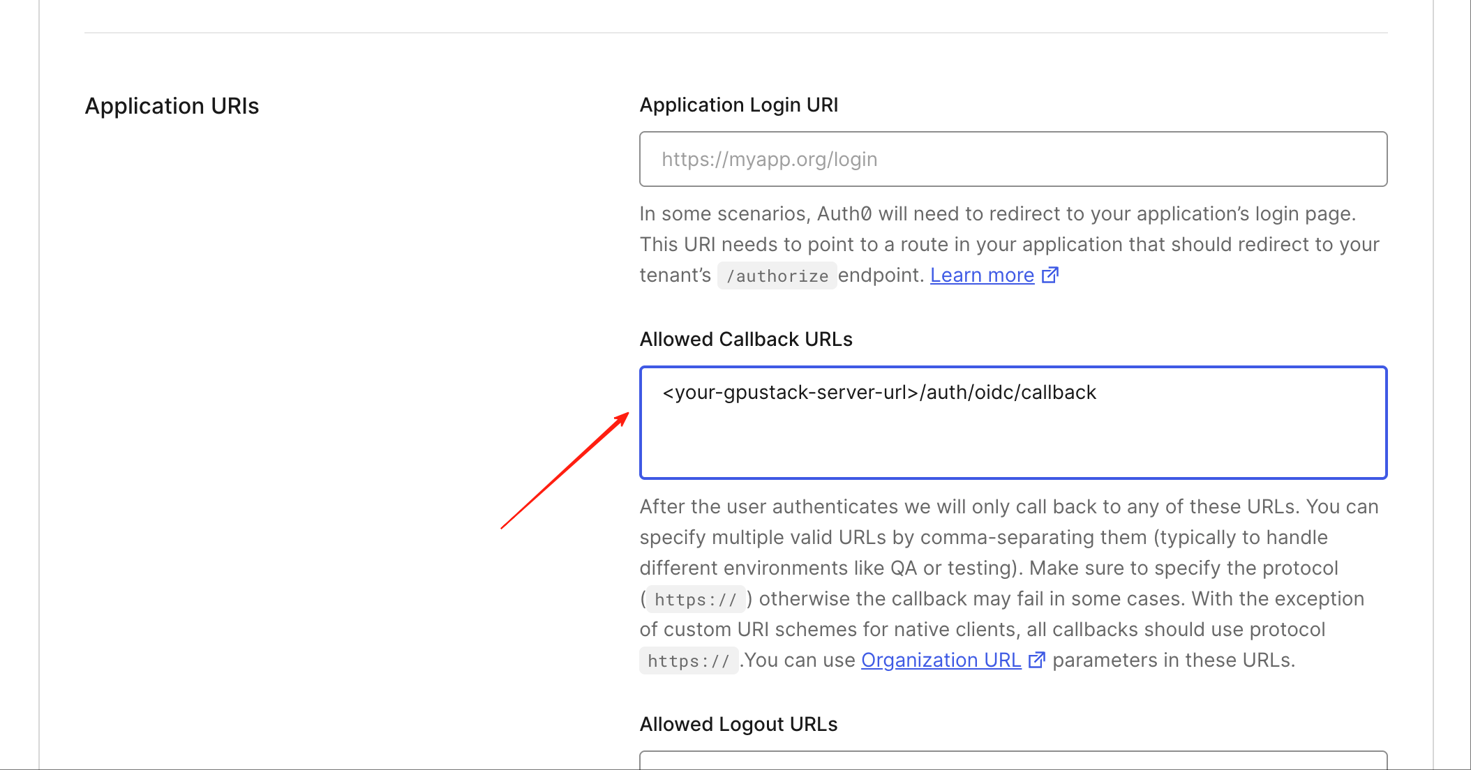 auth0-geri arama